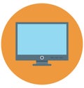 Monitor Isolated Vector icon that can be easily edit or modified Royalty Free Stock Photo