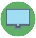 Monitor Isolated Vector icon that can be easily edit or modified Royalty Free Stock Photo