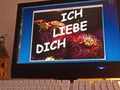 Monitor - light game - ich liebe dich Royalty Free Stock Photo