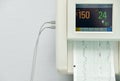 Monitor for measuring contractions, heartbeat of a pregnant woman in a hospital Royalty Free Stock Photo