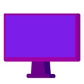 Monitor picture on a white background. Vector illustration Royalty Free Stock Photo