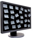 Monitor in proection Royalty Free Stock Photo
