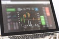 Monitor shows trading traffic, Bitcoin minning