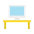 Monitor, table Vector icon which can easily modify Royalty Free Stock Photo