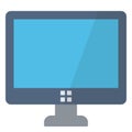 Monitor wide screen display image icon Royalty Free Stock Photo