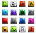 Monitoring apps icon set Royalty Free Stock Photo