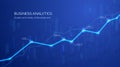 Monitoring finance profit and statistic. Graph chart of stock market investment trading. Abstract analisys and statistic diagram. Royalty Free Stock Photo