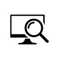 Monitoring icon. One of set web icons