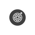Monitoring motion sensor vector icon
