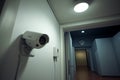 Monitoring with Room Surveillance Camera. Generative By Ai Royalty Free Stock Photo