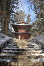 Monju gate of Enryaku temple Royalty Free Stock Photo