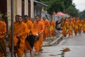 Monk Alms Giving Procession