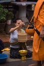 Monk Alms Giving Procession