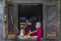 The monks in biggest Buddhism monarchy in Mandalay, Myanmar