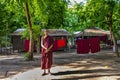 A monk in biggest Buddhism monarchy in Mandalay, Myanmar