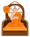 The monk in Buddhism edifying