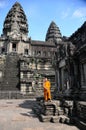 Monk in Cambodia Angkor Wat