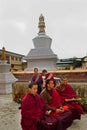 Monk at Do Drul Chorten Stupa