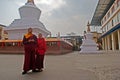 Monk at Do Drul Chorten Stupa