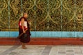 A Monk of The Golden Pagoda of Bagan in Myanmar