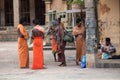 Monk in Indian temple