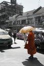 Monk in orange bangkok