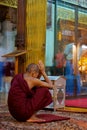 Monk pagoda Yangon