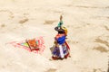 Monk performs sacred black hat dance at Yuru Kabgyat Festival in Lamayuru monastery