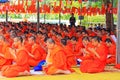 Monk In Phra Pathom Chedi, Nakhon Pathom, Thailand
