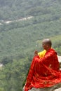 The monk in praying