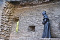 Monk statue in old town of Tallinn, Estonia Royalty Free Stock Photo