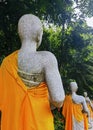 Monk statues in Theravada Buddhist Temple