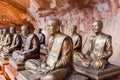 Monk statues at Wat Phu Tok, Bueng Kan, Thailand Royalty Free Stock Photo