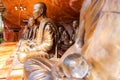 Monk statues at Wat Phu Tok, Bueng Kan, Thailand Royalty Free Stock Photo