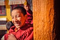 Monk in Thiksey in Ladakh
