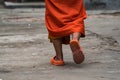 A monk in Wat Manorom in Luang Prabang Laos