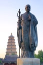 Monk Xuan Zang statue Royalty Free Stock Photo