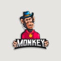 Monkey BTC Royalty Free Stock Photo