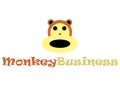 Monkey business logo Royalty Free Stock Photo