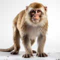 Professional Rhesus Macaque Photo: Brown Furry Monkey In 8k Uhd