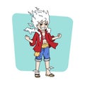 monkey d.luffy anime character Royalty Free Stock Photo