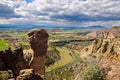 Monkey Face, Smith Rock State Park Royalty Free Stock Photo