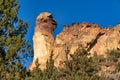 Monkey Face at Smith Rock State Park in Oregon Royalty Free Stock Photo