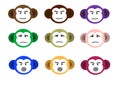 Monkey faces