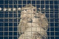 Monkey feeling sad in the cage Royalty Free Stock Photo