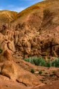 Monkey fingers, rock formation in the Dades Valley, Atlas Mountains, Morocco, Africa Royalty Free Stock Photo