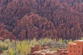 Monkey fingers rock formations in Dades Gorge in Morocco