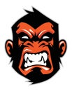 Monkey head mascot