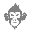 Monkey Head Modern Logo Design Template Illustration Isolated Royalty Free Stock Photo