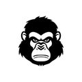 Ape face Logo of Animal clipart